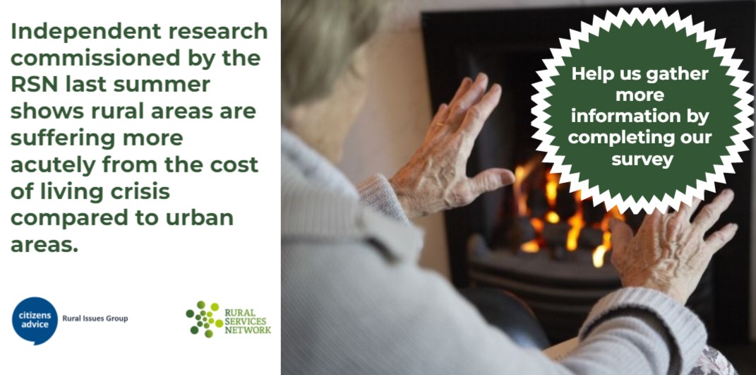 Independent research commissioned by the Rural Services Network last summer shows rural areas are suffering more acutely from the cost of living crisis compared to urban areas. Help us gather more information by completing our survey!