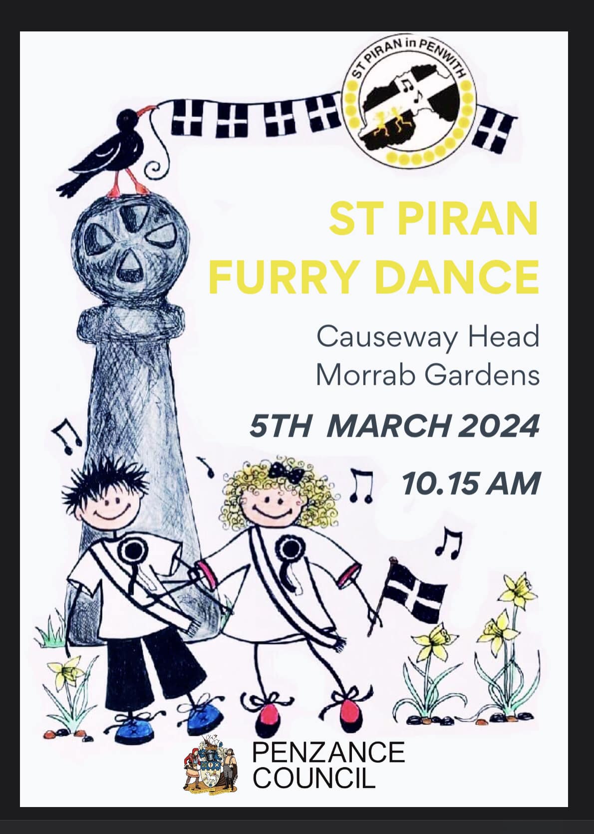 St Piran Furry poster 2024
