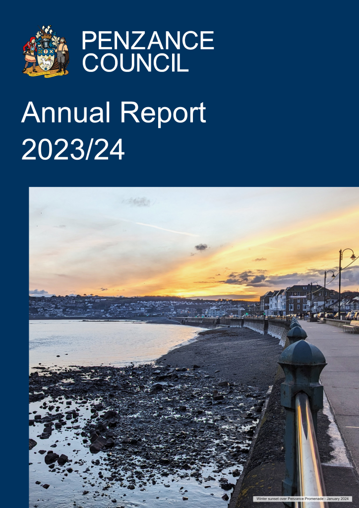 Penzance Council Annual Report 2023/24 front page