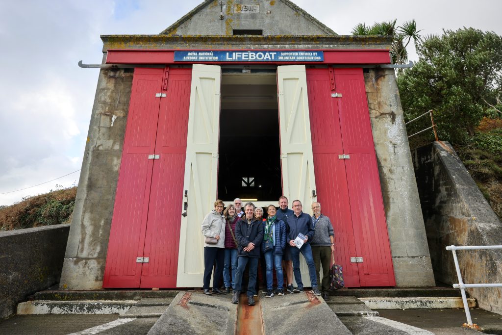 The Penzance Concarneau Twinning Association visits the old Penlee lifeboat station.