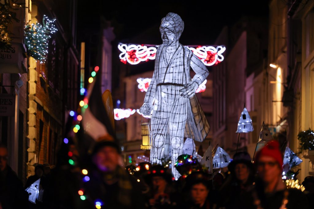 Humphry Davy Lantern Parade in Penzance