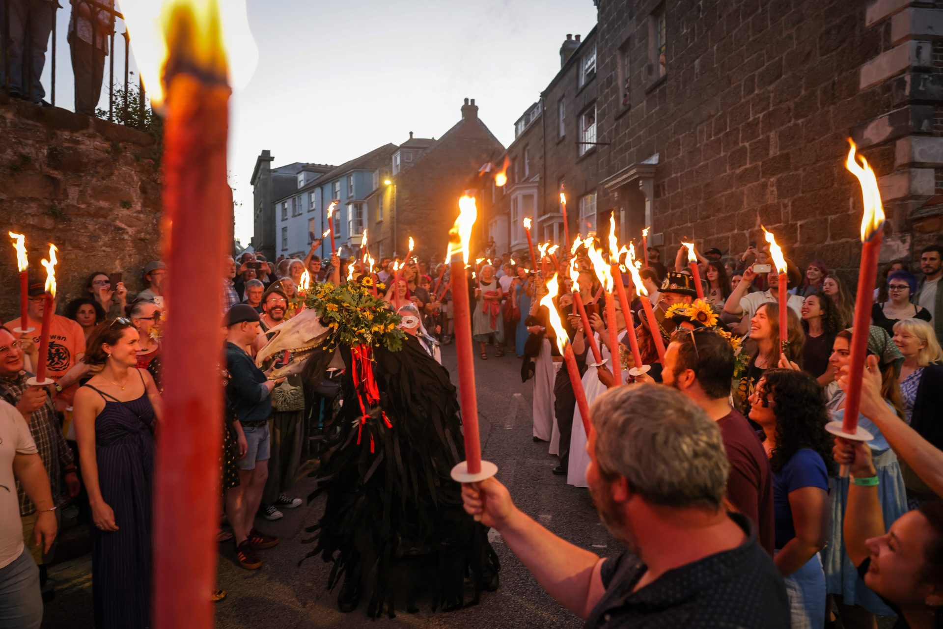 Golowan Festival hotting up as St John’s Eve Torchlit Procession celebrates midsummer with fire