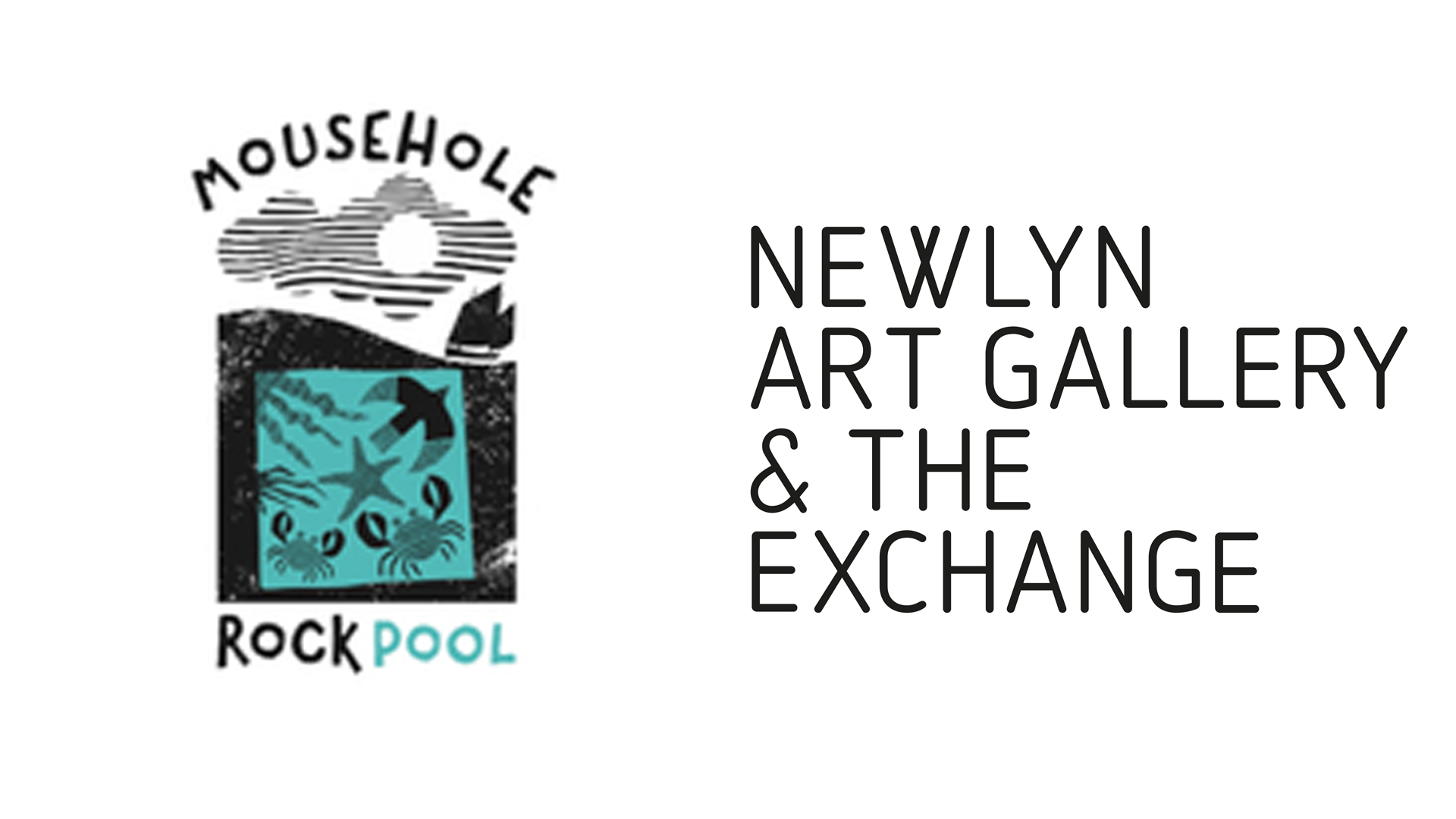 Mousehole Rock Pool and Newlyn Art Gallery logos