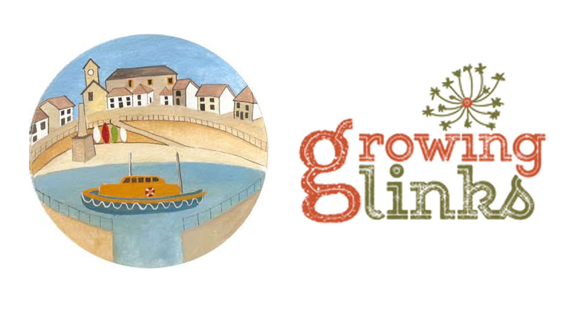 Solomon Browne Memorial Hall and Growing Links logos