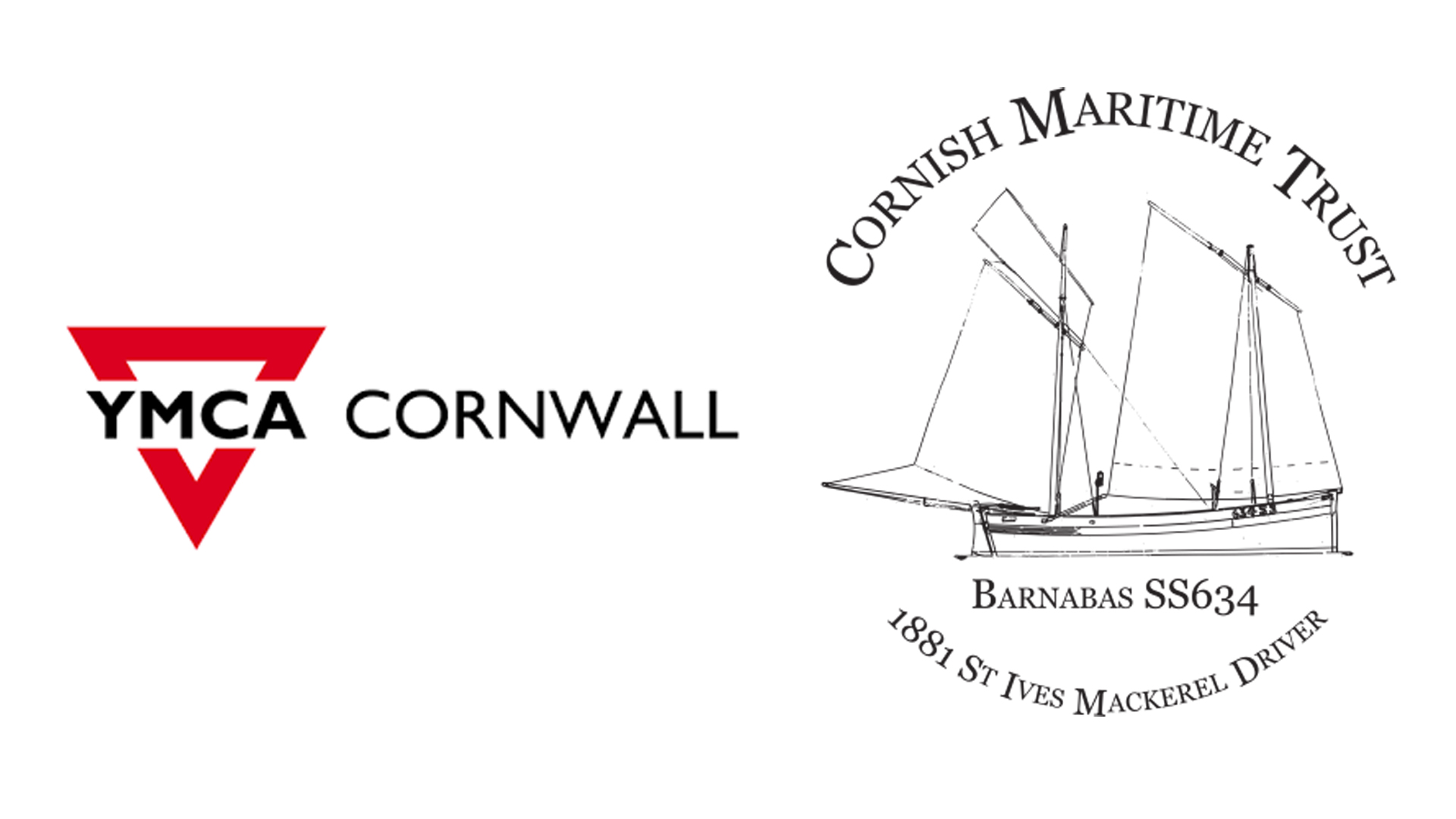 YMCA Cornwall and Cornish Maritime Trust logos
